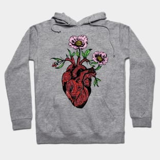 Blooming hearts. Hoodie